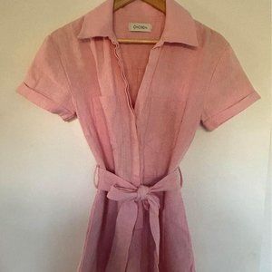 CHOSEN by Tuchusy pink linen playsuit Size XS